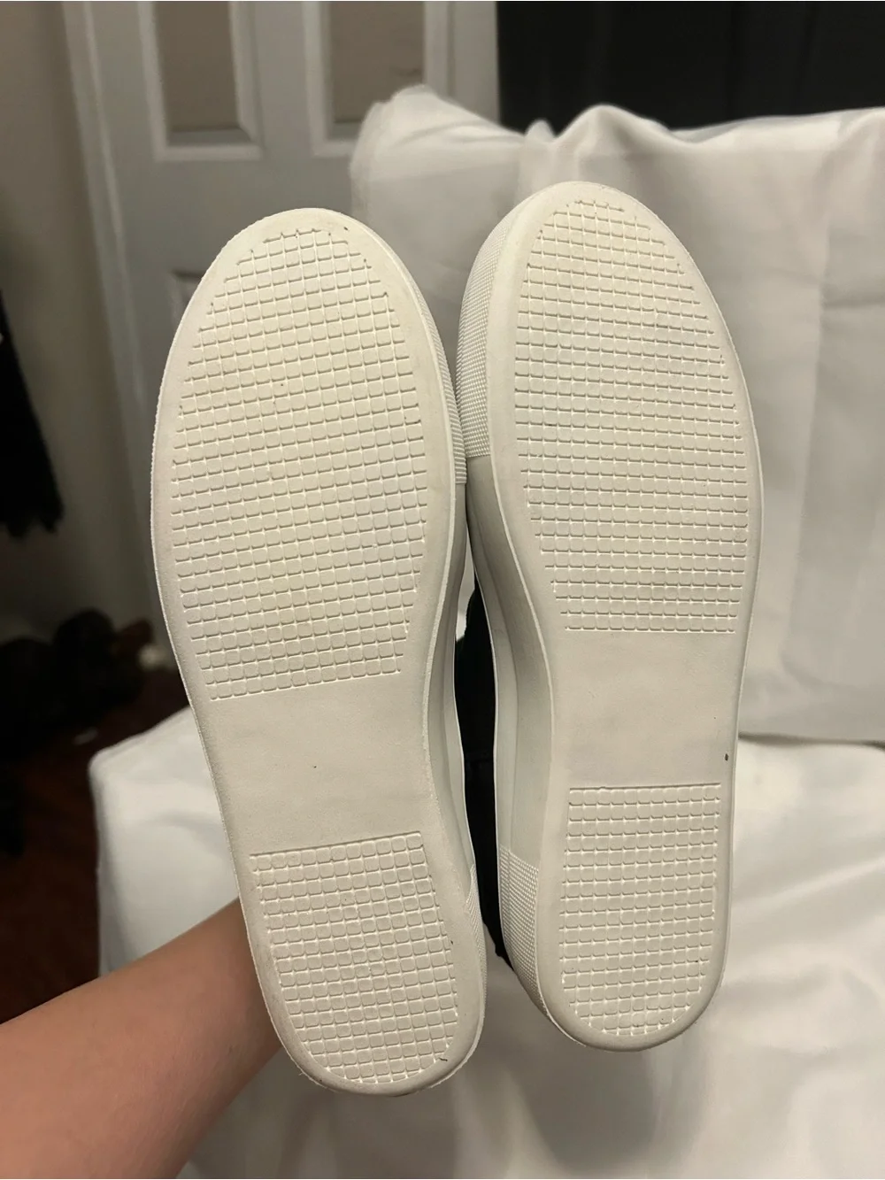 Not Rated Black High-Top Slip-On Sneaker with Studded Straps